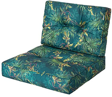 PillowPrim, Palettenkissen, Stulhkissen, Rattansessel, Outdoor, Auflage, Sitzkissen, Stuhlkissen, Rattanmöbel, Grasgrün, 50 x 50 cm