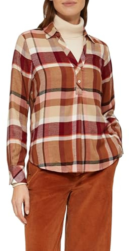 s.Oliver Karierte Bluse mit Hemdkragen