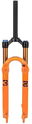 Tihebeyan Bike Front ForkBike Pressure Front ForkManual Lockout Front Fork, 29 Inch Aluminum Mg Alloy Manual Lockout Suspension Fork Bike Front ForkSuspension