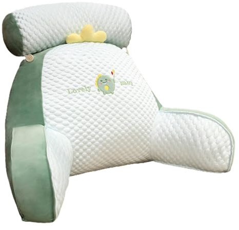 Senermter Lesekissen fürs Bett, Rückenlehnenkissen mit Armlehnen, Bett-Lesekissen für Erwachsen, Rückenlehne zum Sitzen, Bequeme Sofa-Rückenstütze zum Lesen, Entspannen und Fernsehen