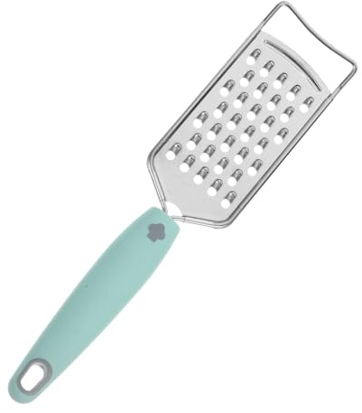 COLLBATH Rallador de Verduras de Acero Inoxidable Portátil, Rallador de Mano Compacto para Cocina, Multifuncional para Zanahoria y Frutas, Uso Doméstico y Restauración, Diseño Ergonómico