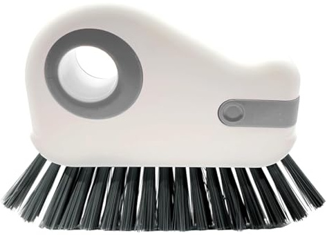 Magic 2-in-1 Window & Surface Cleaning Brush – Heavy-Duty Hard Bristle Crevice Tool for Tracks, Grooves, Sinks, Hoods (1-Piece)