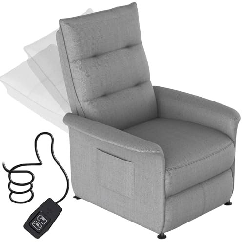 Ordeluxe Poltrona Relax Elettrica con Schienale Reclinabile e Poggiapiedi - Montaggio Facile