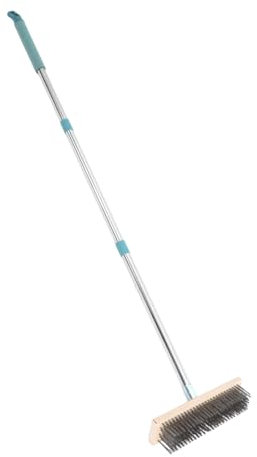 PRETYZOOM Cepillo Multiusos para Fregar Suelos Mango de 138 Cm Resistente para Limpieza de Terrazas de Hormigón Y Jardines