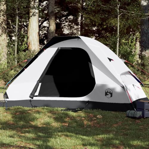 Xichuzi Kuppel-Familienzelt 6 Personen Weiß Verdunkelt Wasserdicht, Caming Zelt, Camping Tents, Camping-Zelt - 94784