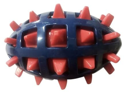 WEISIPU Unzerstörbares Hundespielzeug für aggressive Kauer, quietschender Hundeball, Kauspielzeug, Geschenke, Hundespielzeug für aggressive Kauer, robustes Hundespielzeug (rot)