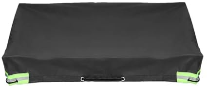 WENYOG Bâche Remorque Bâche De Remorque for Camping-Car, Remorque De Camping, Imperméable, Résistante Aux Intempéries, Couverture De Remorque De Voyage for Camping-Car Et Autres Véhicules(Black)