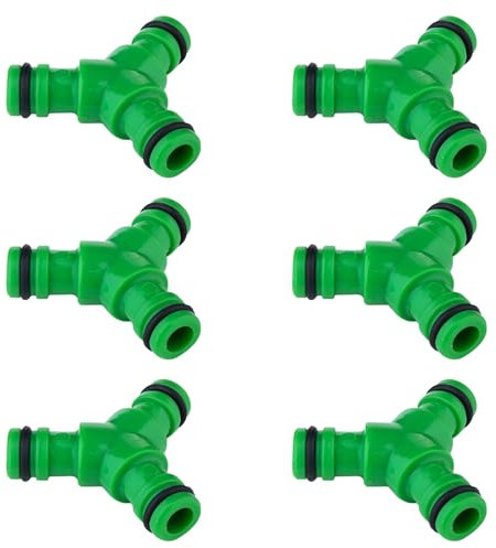 HAFRILY 6 Stück 1/2 Zoll Generisch Gartenschlauch Anschluss Schlauchverbinder Y Abzweiganschluss Kit für Schnellverbindung Gardena Schlauch Abzweig Verbinder Y Verteiler Gartenschlauch
