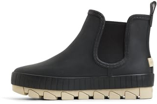 Sperry Women's Torrent Chelsea Rain Boot, Black, 8.5