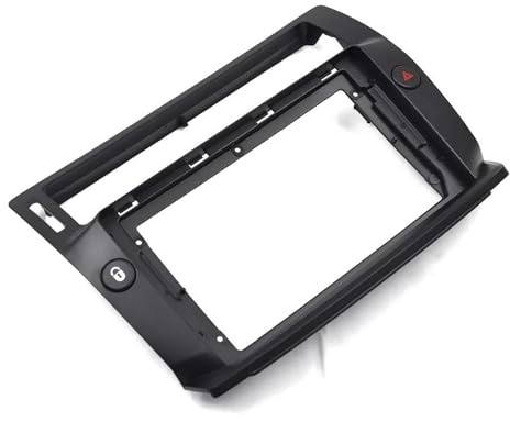 Instrumentpanelens inredningsram För Citroen För C-Quatre 2004-2009 2 Din Bilradio Stereo Ljudplatta Fascia Ram 9 Tum Storskärm Spelarpanel KMAGE(Black)
