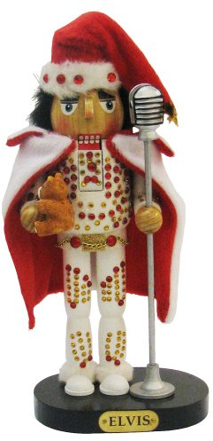 Elvis Presley Kurt Adler Nussknacker als Elvis mit weißem Anzug, 25,40 cm