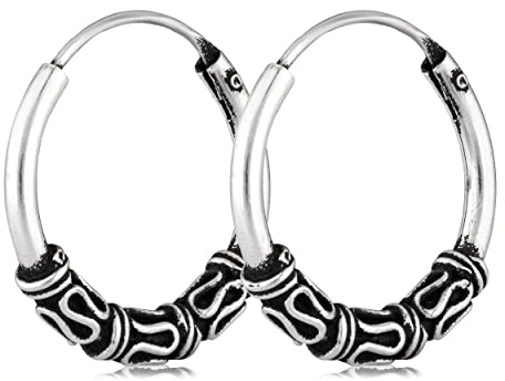 NKlaus silver par 925 sterling silver örhängen keltisk kreoler gotisk keltisk öronpiercing 16 mm 5042