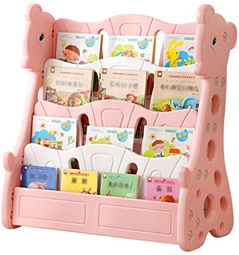 ZYCSKTL Kinder bücherregal Kinderregal Bücher Haus, Kinderbilderbuch Spielzeug-Regal, Modern Kleines Bücherregal for Den Heimgebrauch, Multi-Layer-Speicher for Kindergarten-Rack
