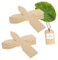2 x 8 Hofmeister Raclette Scrapers Made of Wood, 13 cm, Protects Coated Raclette Pans, Heat Resistant Raclette Spatula from Europe, Sturdy Raclette Accessories Made of Domestic Beech