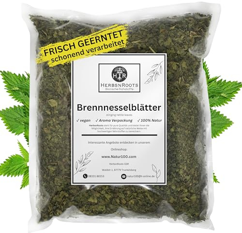 Brennnessel Blätter 1000g • Gelenke • Erste Wahl • hoher Wirkstoffanteil • ähnlich Schwedenkräuter • HerbsnRoots