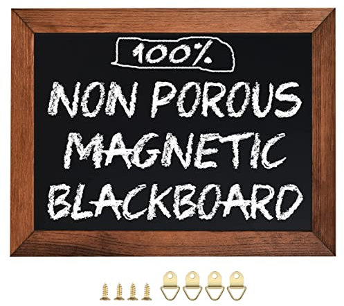Umtiti Blackboard Magnetische Tafel, 13 x 17（33cm x 43cm）, Kiefernholz gerahmt rustikale Vintage Dekor. Kreidetafel für Hochzeit, Küche, Bar, Restaurant, Menü für Zuhause(HB-BN-3343) DE