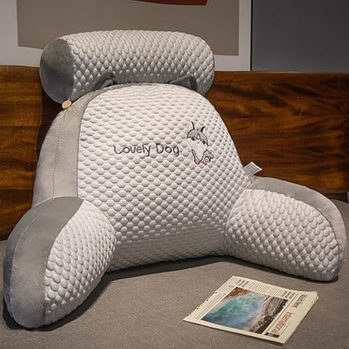 YCYATS Comfortmax Kissen, Lesekissen für Bett, Sitzkissen mit Armlehne für Entspanntes Fernsehen und Lesen, Verspannungen (Stil A, 70×50×25 cm)