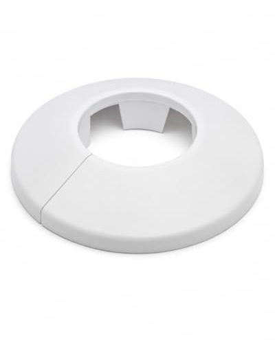 BADfabrik24 Klemmrosette RV 3/4-28 mm Weiß hitzebeständig (1 Stück)