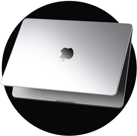 eleger Kristallmatt Hülle kompatibel mit MacBook Pro 14 Zoll M5 M4 M3 M2 M1 Pro/Max [Passende Mac-Farbe], erschienen 2026 2025 2024-2021, Ultradünne Harte Case für Mac Pro 14,2, Silber Transparent