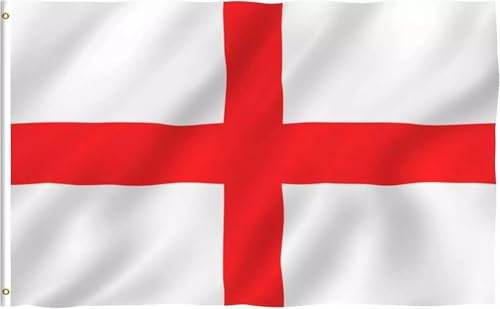 World Cup 2026 Flag - Official National Flag 5ft X 3ft Large Double Sided With Brass Eyelets USA Canada Mexico (England)