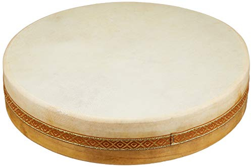 Fuzeau – 9451 – Ocean Drum Ø 35 cm – Imite Son De La Mer – Relaxation, Détente, Musicothérapie – Ambiance Nature, Vagues Sonores – Apprentissage Ludique Dès 5 Ans – Peau Naturelle, Bois - Réf. 9339