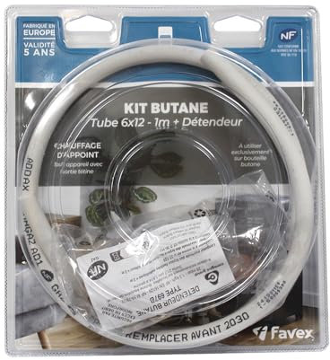 Kit chauffage d'appoint tuyau souple 6x12 1m
