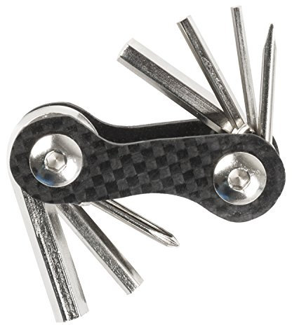 M-WAVE Mini-Faltwerkzeug-Set, schwarz