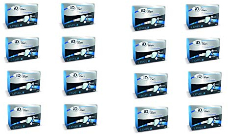 iD For Men TBS Level 2, 16x10 Stk. Einlagen für Männer Inkontinenz Blasenschwäche