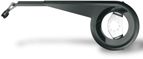 SKS Germany Protector DE Cadena Negro 158MM, Accesorio para Bicicletas (Apto para Cambios de buje, con función telescópica, Fabricado en plástico Resistente a los Impactos y Aluminio), Negro.