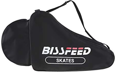 Grand Sac à Chaussures de Ski et Patins à Glace - Roller Bag pour Patinage à Roulettes - Adulte et Adolescent - Noir M