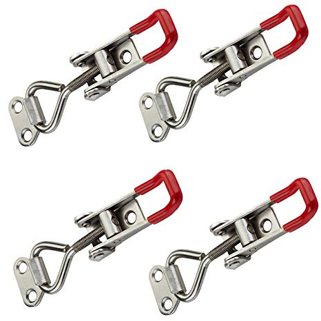 SOTECH 4 x Kniehebelspanner CATCH M5 Edelstahl SS304 | verstellbarer Tischplattenverbinder Haltekraft 165 kg