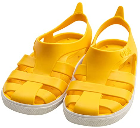 BOATILUS BIOTY Sandales pour LA MER pour Enfants Jaune Blanc TG.20/21