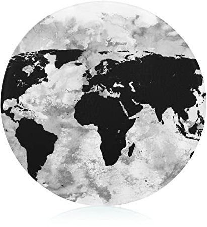 Mapa Negro Tabla De Cortar De Cristal Antideslizante Tabla Para Picar Alimentos Para Cocina 20 cm