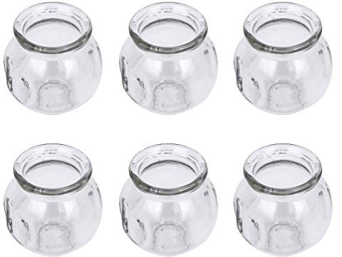 FOOJO Glasbecher-Set mit 6 Stück Glas-Schröpfinstrumenten-Set – Vakuummassage verdicken Glasschröpfen Feuerschröpfen Durchmesser 2,3 x Höhe 3,1 für persönliche Gesundheitspflege-Glassets