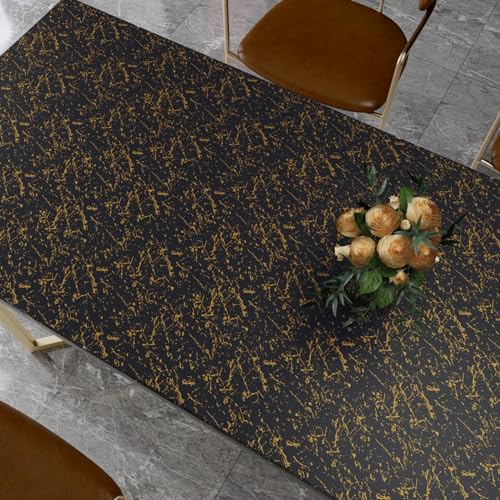VaryPaper Marmor Tapete Selbstklebend Schwarz Gold 40cmx200cm Klebefolie Marmoroptik Arbeitsplatte Folie Küche Selbstklebende Folie Küchenrückwand Wandtapete Badezimmer Wasserfest Schrankfolie