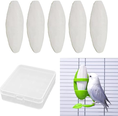 BAOSROY Sepiaschalen,5PCS Sepiaschalen für Schildkröten,Sepiaschalen für Vögel,Kauspielzeug Papageien,Kauspielzeug Vögel,Tintenfische Sepia Knochen für Papageien Vögel,5-8cm