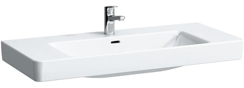 LAUFEN PRO S Aufsatzwaschtisch, 1 Hahnloch, mit Überlauf, 1050x460mm, H816966A001041, Farbe: Weiß