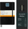 Moleskine Classic Notebook Expanded x Kaweco Penna a Sfera Ricaricabile, Taccuino a Righe con Copertina Morbida Nera 13x21, Penna Ricaricabile Verde con Inchiostro Blu