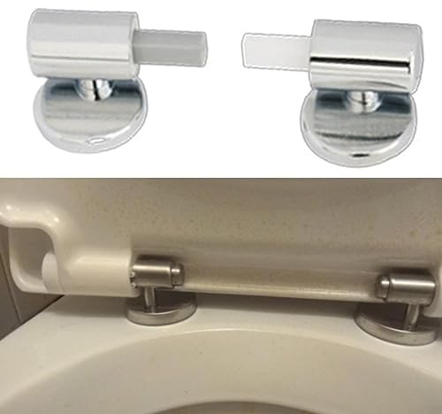 Bisagra de repuesto para asiento de inodoro, aleación de zinc, cierre suave, accesorios de bisagra para asiento de inodoro