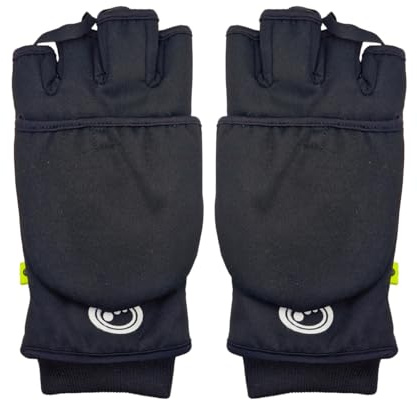 Optimum Dry Wrap Winterhandschuhe, wasserdicht, thermisch, mit Touchscreen-Zugang, Fleece-gefüttert, mit umklappbarer Hand- und Daumenklappe für Wandern, Wassersport, Laufen und Winterspaziergänge,