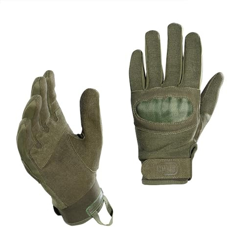 M-Tac Tactical Gloves Anti-Slip Assault Mk.3 – Robuste Handschuhe für Schießsport und Militär, Verstärkte Polsterung, Antirutschmaterial für sicheren Griff, Verstellbarer Klettverschluss, Olive, L