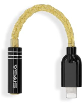SIVGA Lightning-auf-3,5-mm-Audio-Adapter, HiFi-DAC-Kopfhöreranschluss-Adapter