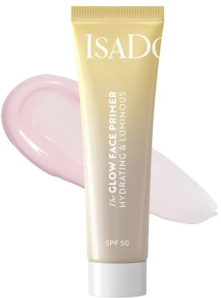 Isadora The Glow Make-Up Primer | Bereitet die Haut für ein lang anhaltendes, makelloses Make-up vor | Vegan, Tierversuchsfrei (The Glow Face Primer, 30 ml)