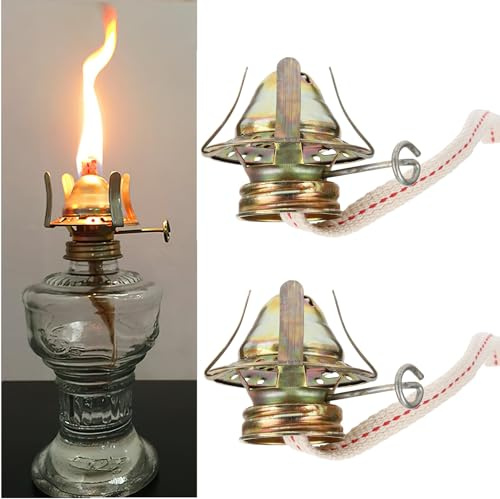 Cabilock Öllampenteile Ersatzbrenner Für Petroleumlampe Mit Docht Vintage Öllampenbrenner Zubehör Für Reparatur Und Diy Öllampen 2 Stück 6X6X2 Zoll