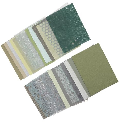 IWOWHERO 30blätter Scrapbook-Papier Bastelmaterial DIY Papier Journal Material Sammelalbum Hintergrund Tagebuch Papierhandwerk