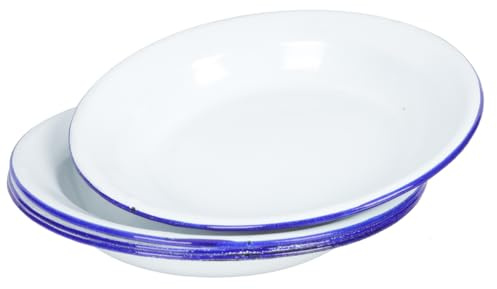 Zerodeko Enamel Plates |Set of 4Pcs |5.51in/14cm| Food Dishes Fruit Snack Dessert Plates, Microwave, Oven, and Dishwasher Safe, Opal Dinnerware Set, Lightweight