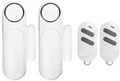 Système de sécurité Domestique Alarme de capteur de Porte/fenêtre sans Fil 300ft 120dB télécommande Intelligente antivol for Enfants Armoire sécurité sécurité à Domicile(KIT 4)