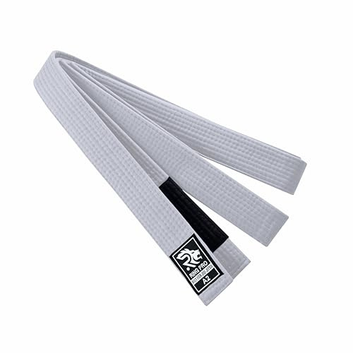 RING PRO Brazilian Jiu Jitsu Belt Premium BJJ Belt for Men and Women with Ranking Stripe Sleeve for Training and Competition