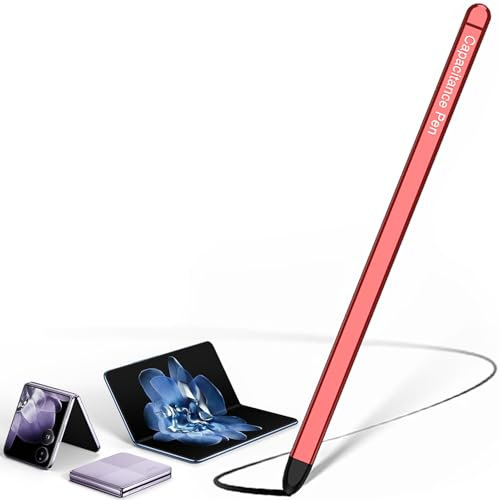 S Pen Replacement, Input pen for Samsung Galaxy Z Fold7 Fold Edition, Universal Stylus Pens for Samsung z Fold7-Red