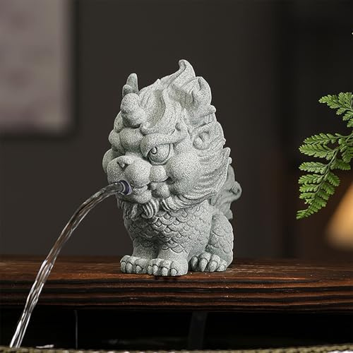 ZYZSY Cracheurs d'étang, Fontaines pour bassins d'animaux, aménagement paysager d'eau à Circulation Automatique pour Bassin à carpes koï, pour Cour Design Cascade(12 * 10 * 15cm/4.7 * 3.9 * 5.9in)